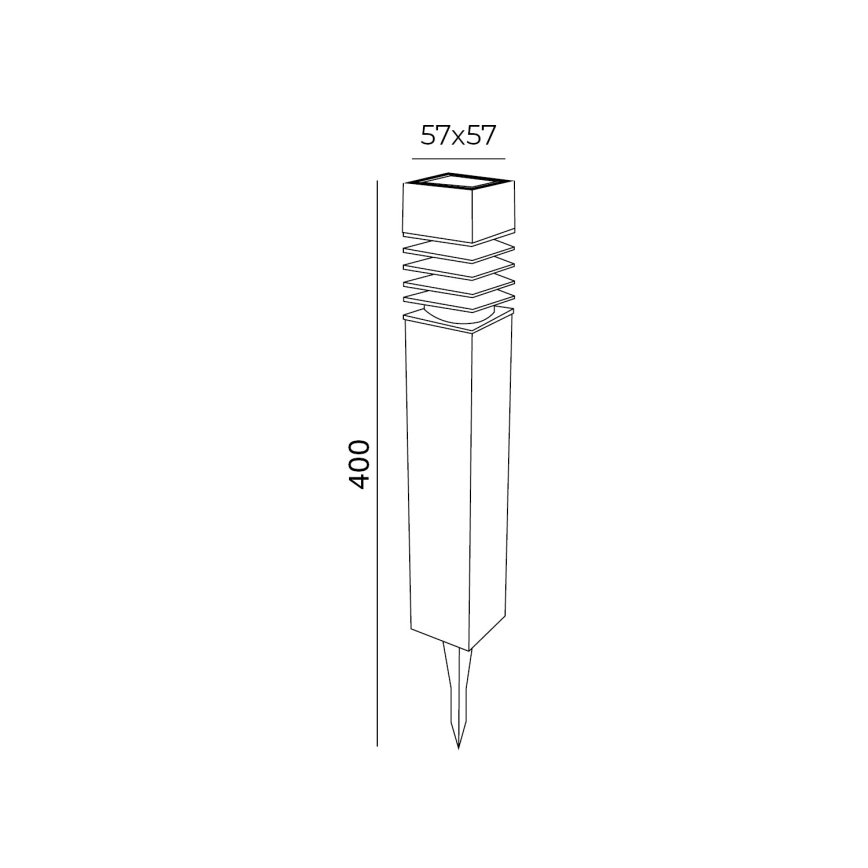 KOMPLEKT 4x LED Päikesepaneeliga valgusti LED/0,06W/1,2V 1xAAA 6000K IP44 100 mAh