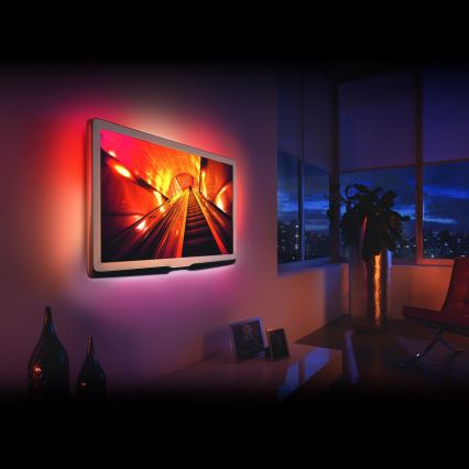 KOMPLEKT 4x LED RGB Hämardatav riba 2x30cm 2x50cm LED/2,16/3,6W/5V IP65 + Pult