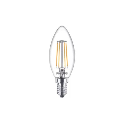 Komplekt 4x VINTAGE Philips B35 LED-pirni 14/4,3W/230V 2700K