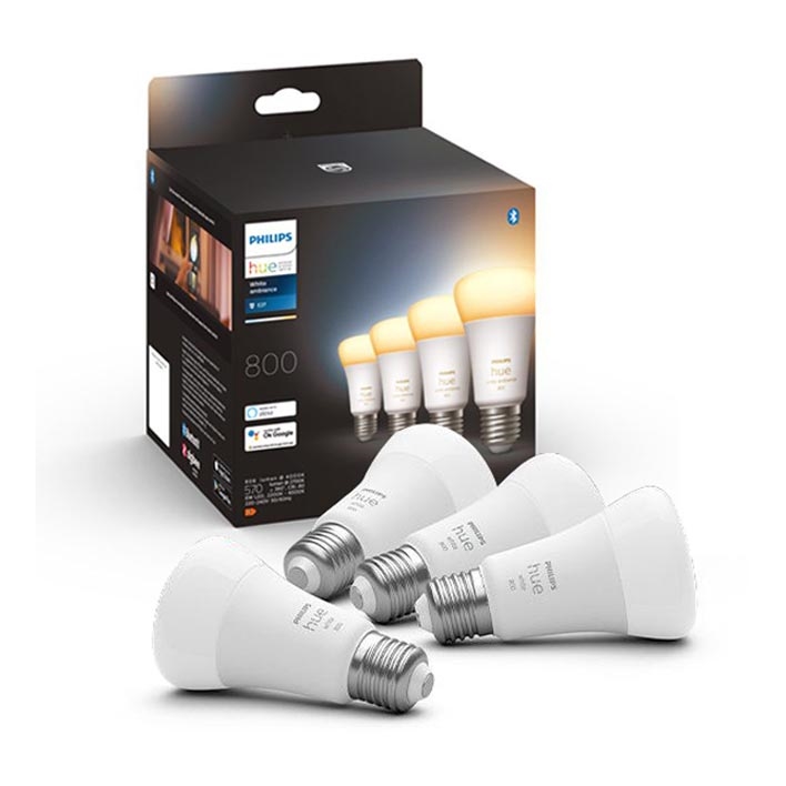 KOMPLEKT 4xLED Hämardatav pirn Philips Hue WHITE AMBIANCE E27/6W/230V 2200-6500K