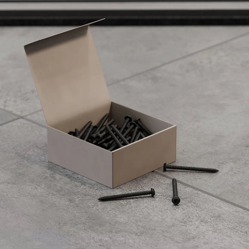 Komplekt 50 tk T25 kruvisid, 12 mm, lakitud mustad