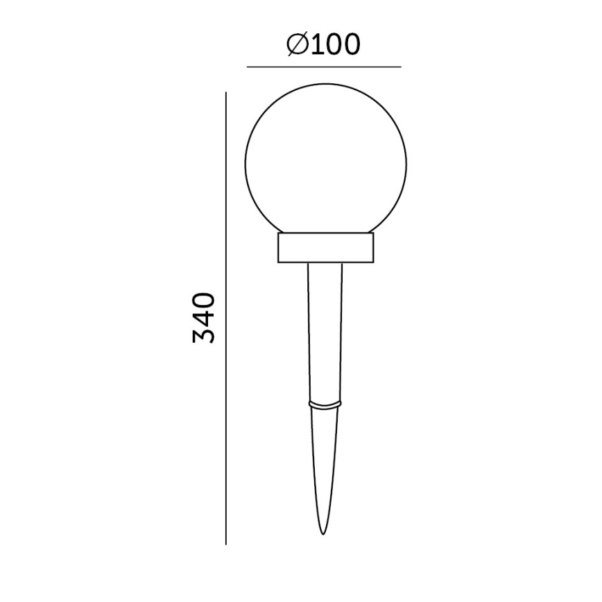 KOMPLEKT 5x LED Päikesepaneeliga valgusti 5xLED/0,12W/1,2V 3000K IP44 40 mAh must
