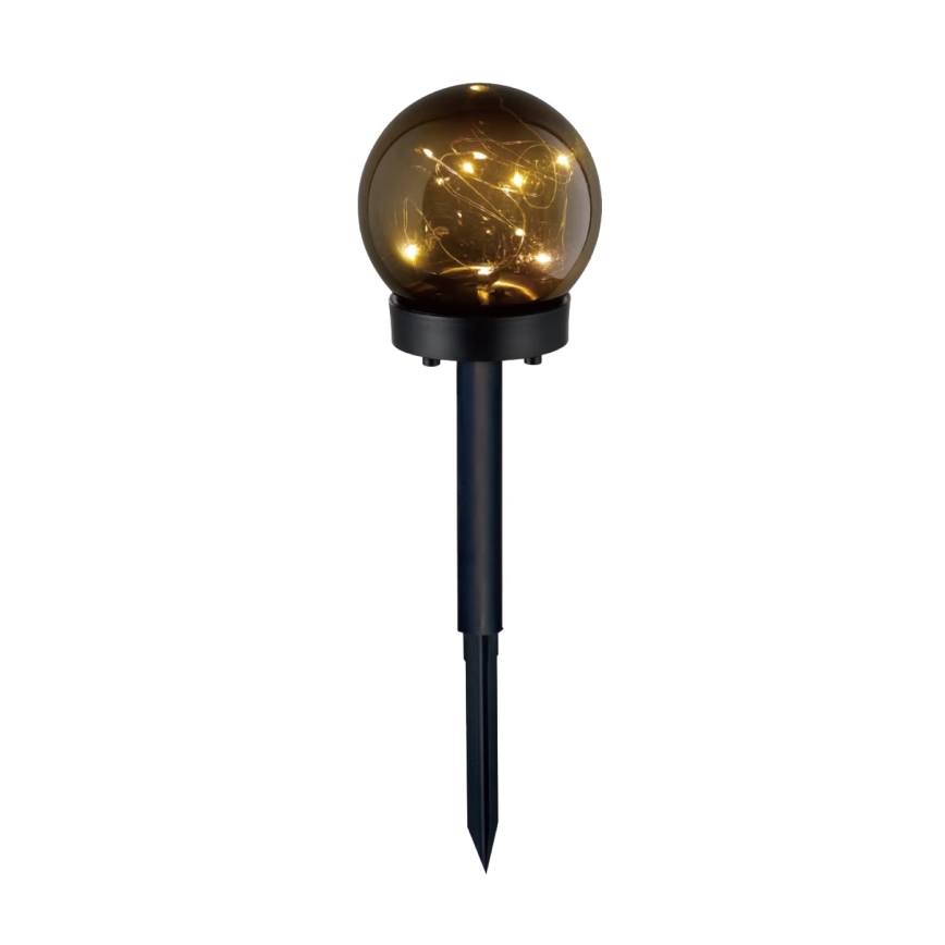 KOMPLEKT 5x LED Päikesepaneeliga valgusti 5xLED/0,12W/1,2V 3000K IP44 must