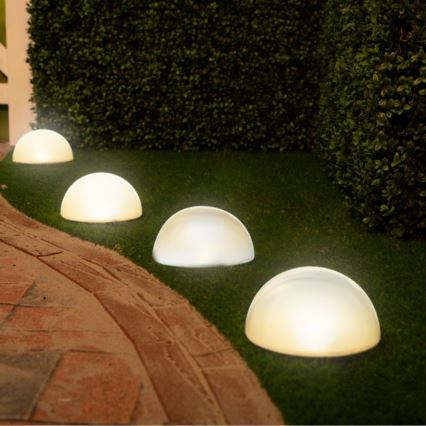 KOMPLEKT 5x LED Päikesepaneeliga valgusti LED/3,2V 600 mAh mitmevärviline