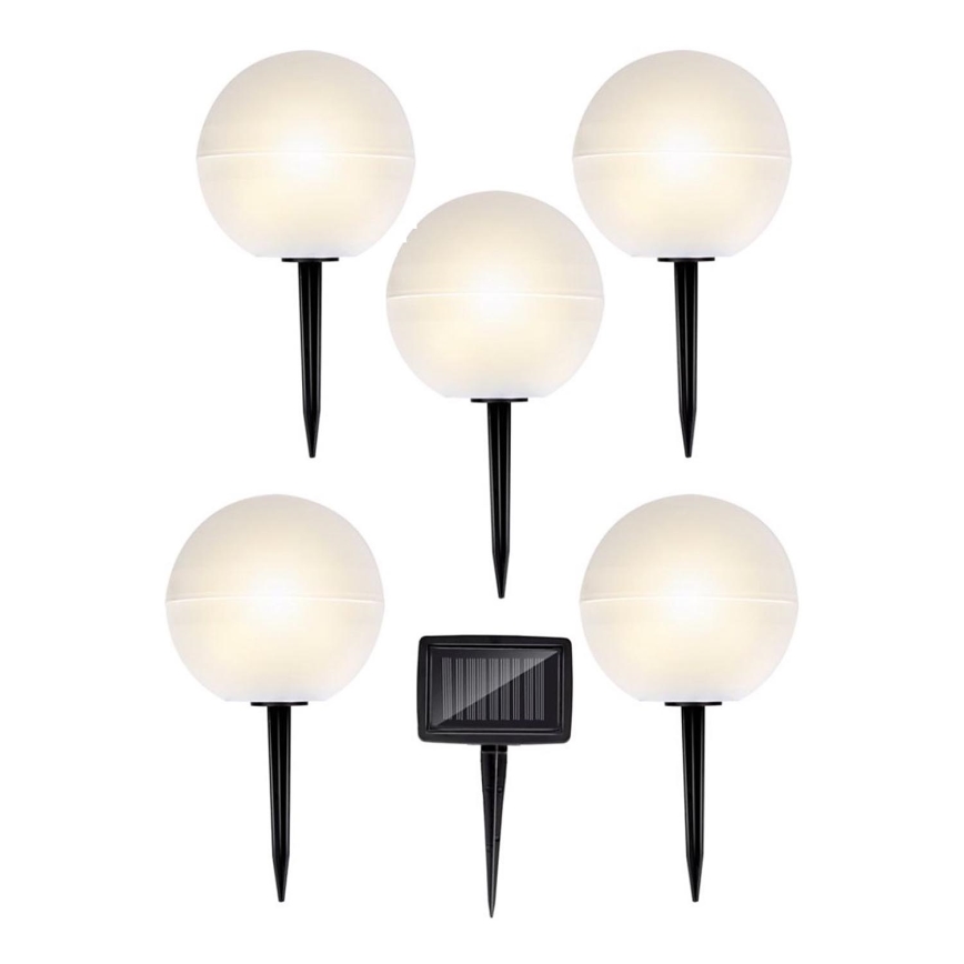 KOMPLEKT 5x LED Päikesepaneeliga valgusti LED/3,2V mitmevärviline