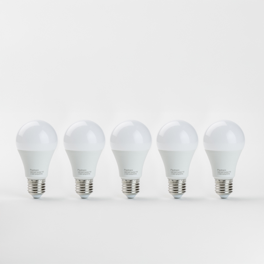 KOMPLEKT 5x LED Pirn A60 E27/9W/230V 2700K - Paulmann 28780