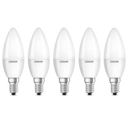 KOMPLEKT 5x LED Pirn BASE B40 E14/4,9W/230V 2700K - Osram