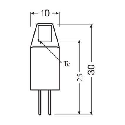 Komplekt 5x LED-pirni PIN MICRO G4/1W/12V 2700K - Osram