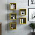 KOMPLEKT 5x Seinariiul BOX kollane