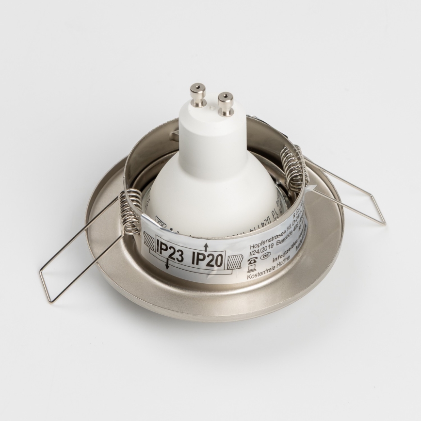 KOMPLEKT 5x vannitoa lae sisseehitatav valgusti 1xGU10/4W/230V IP23 mati kroom