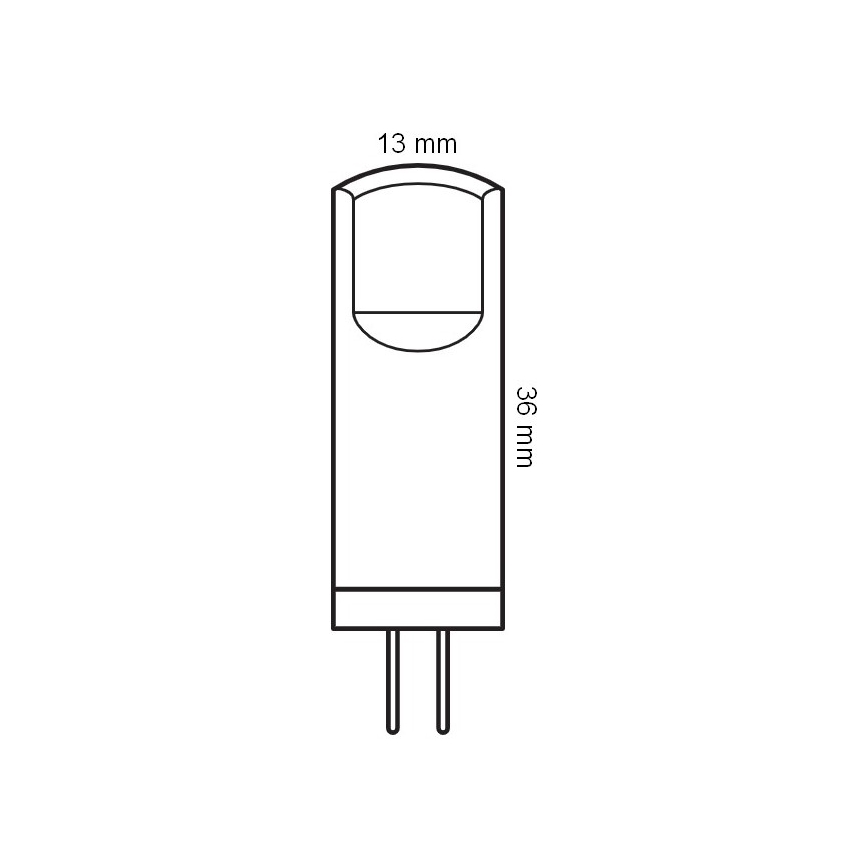 Komplekt 5× LED-pirni PIN G4, 1,8 W/12 V, 2700 K - Osram