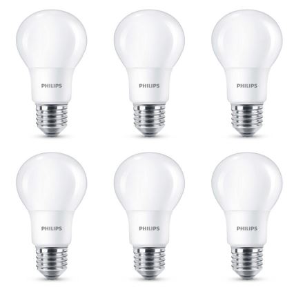 KOMPLEKT 6 x LED Pirn Philips E27/5,5W/230V 2700K