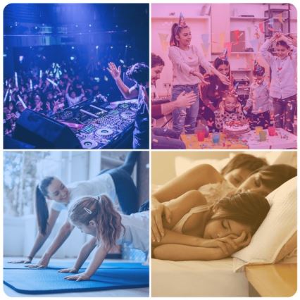 Komplekt 6× LED RGBW hämardatavad GU10-pirnid 6,5W/230V 2700–6500K + kaugjuhtimispult - Aigostar