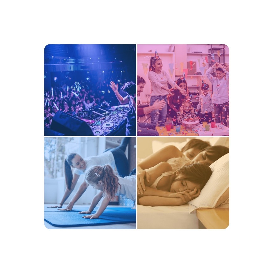 Komplekt 6× LED RGBW hämardatavad GU10-pirnid 6,5W/230V 2700–6500K + kaugjuhtimispult - Aigostar