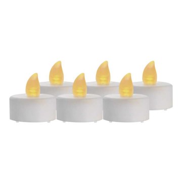 KOMPLEKT 6x LED Jõulukaunistus 6xLED/6xCR2032 valge