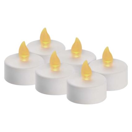 KOMPLEKT 6x LED Jõulukaunistus 6xLED/6xCR2032 valge