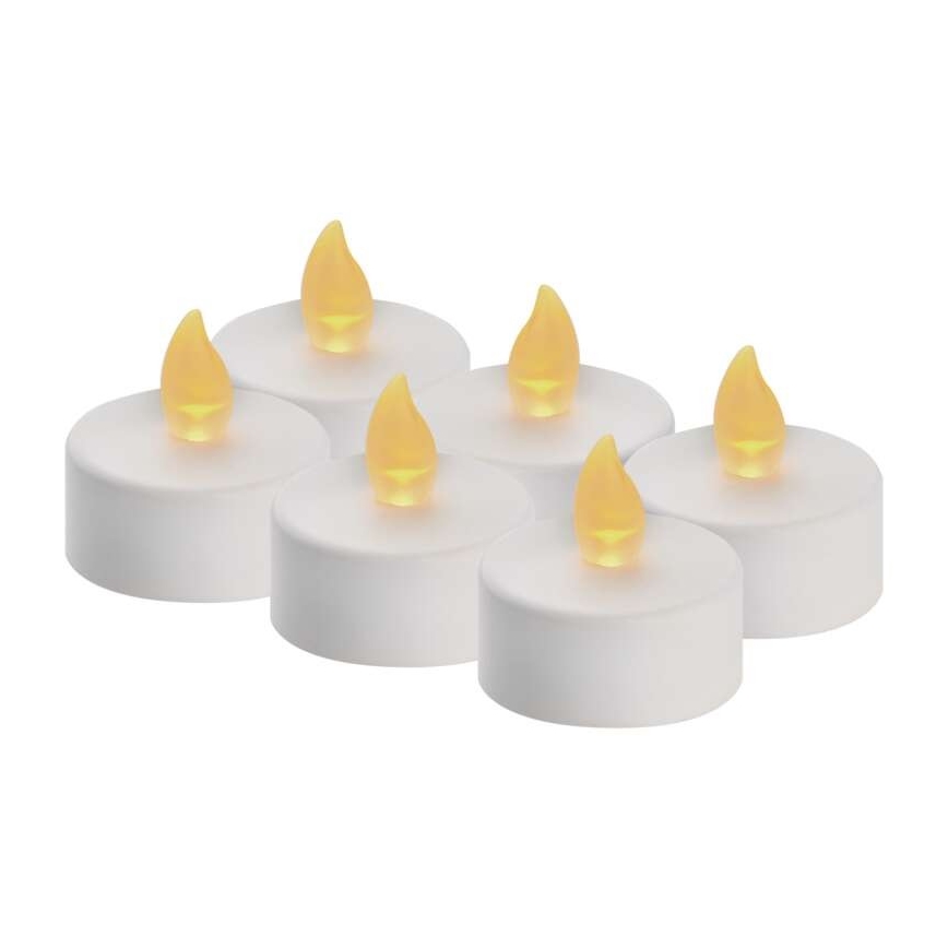 KOMPLEKT 6x LED Jõulukaunistus 6xLED/6xCR2032 valge