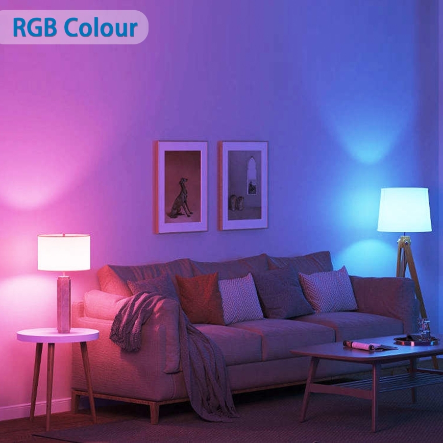 Komplekt 6x LED RGBW hämardatav pirn MESH GU10/6,5W/230V 2700-6500K Wi-Fi + kaugjuhtimispult - Aigostar