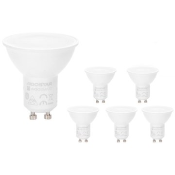 Komplekt 6× LED RGBW hämardatavad GU10-pirnid 6,5W/230V 2700–6500K + kaugjuhtimispult - Aigostar