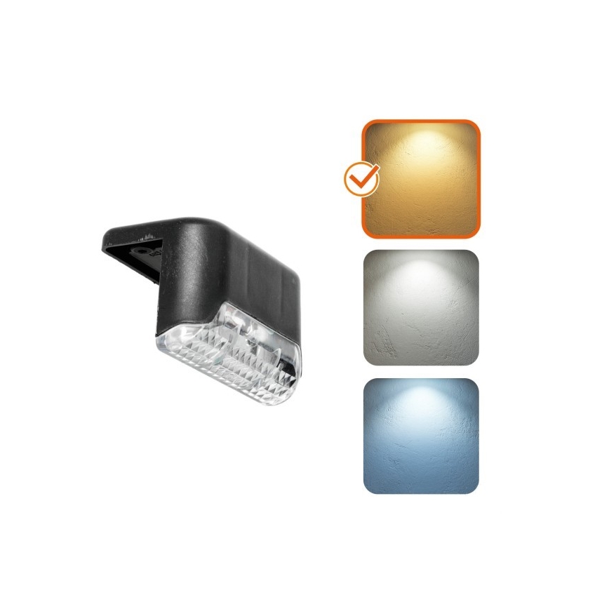 KOMPLEKT 8x LED Päikesepaneeliga trepivalgusti LED/0,06W/1,2V 3000K IP44 600 mAh