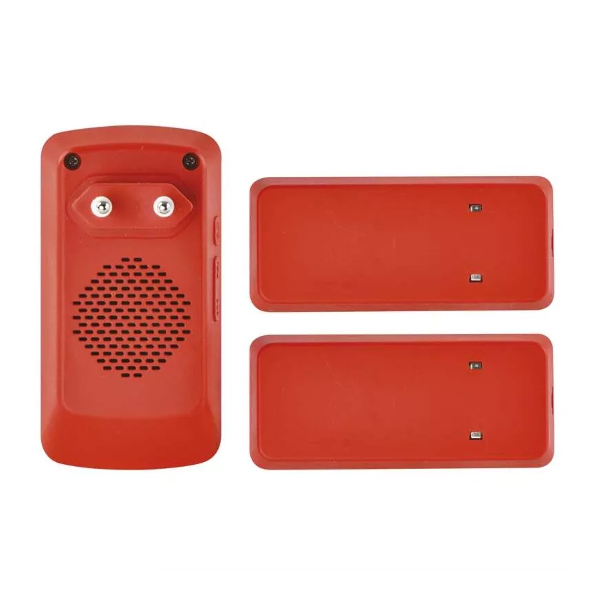 KOMPLEKT Juhtmevaba uksekell pistikupessa + 2x nupp 230V IP44