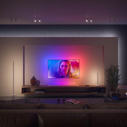 KOMPLEKT - LED RGBW Hämardatav valgusriba Philips Hue WHITE AND COLOR AMBIANCE 2m LED/20W/230V + 4x Hämardatav pirn Philips A60 E27/6,5W/230V 2000-6500K