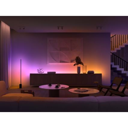 KOMPLEKT - LED RGBW Hämardatav valgusriba Philips Hue WHITE AND COLOR AMBIANCE 2m LED/20W/230V + 4x Hämardatav pirn Philips A60 E27/6,5W/230V 2000-6500K