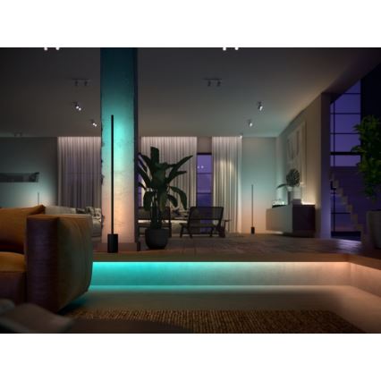 KOMPLEKT - LED RGBW Hämardatav valgusriba Philips Hue WHITE AND COLOR AMBIANCE 2m LED/20W/230V + 4x Hämardatav pirn Philips A60 E27/6,5W/230V 2000-6500K