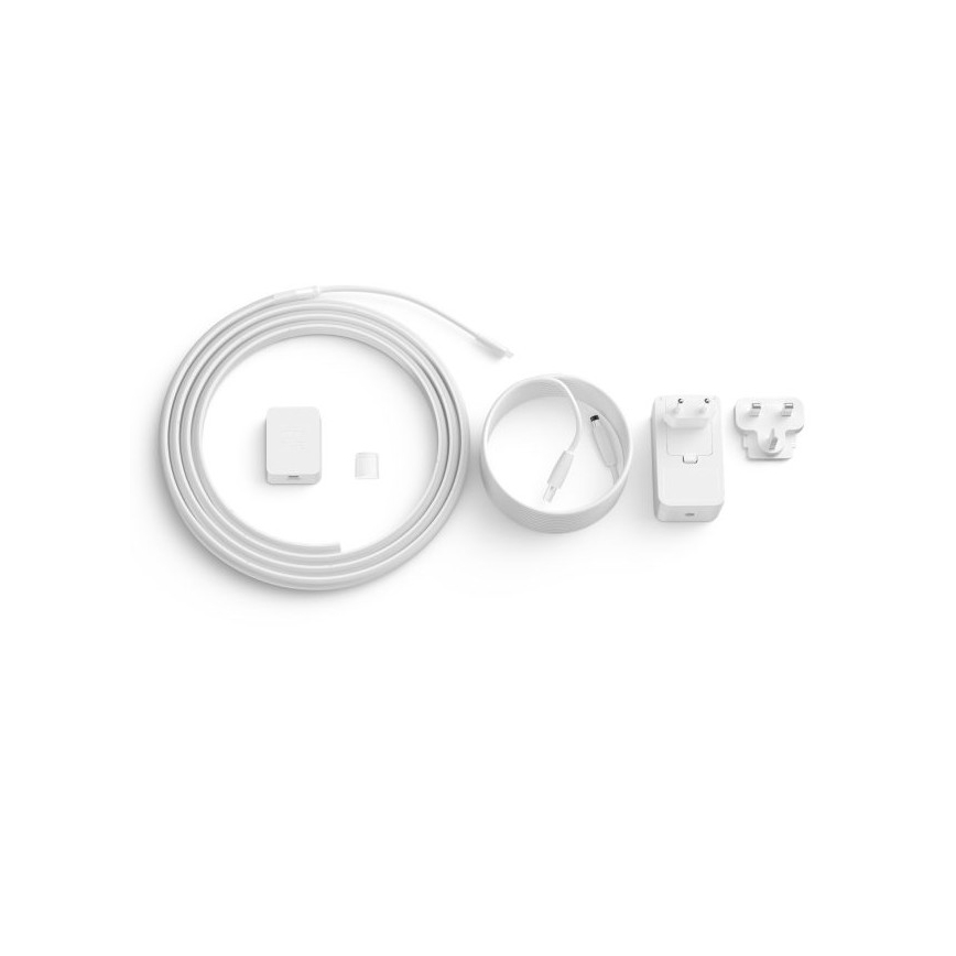 KOMPLEKT - LED RGBW Hämardatav valgusriba Philips Hue WHITE AND COLOR AMBIANCE 2m LED/20W/230V + 4x Hämardatav pirn Philips A60 E27/6,5W/230V 2000-6500K