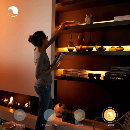 KOMPLEKT - LED RGBW Hämardatav valgusriba Philips Hue WHITE AND COLOR AMBIANCE 2m LED/20W/230V + riba 1m LED/11W/12V