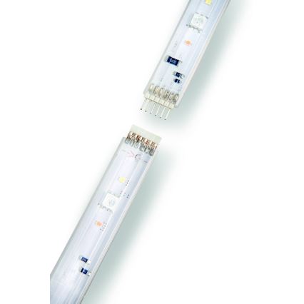 KOMPLEKT - LED RGBW Hämardatav valgusriba Philips Hue WHITE AND COLOR AMBIANCE 2m LED/20W/230V + riba 1m LED/11W/12V