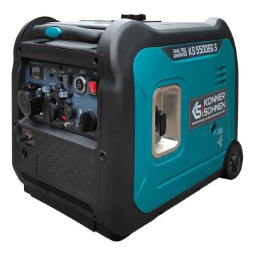 Könner & Söhnen 13046 - Gaasi ja bensiiniga töötav inverter elektrigeneraator KS 5500iEG S 5500W