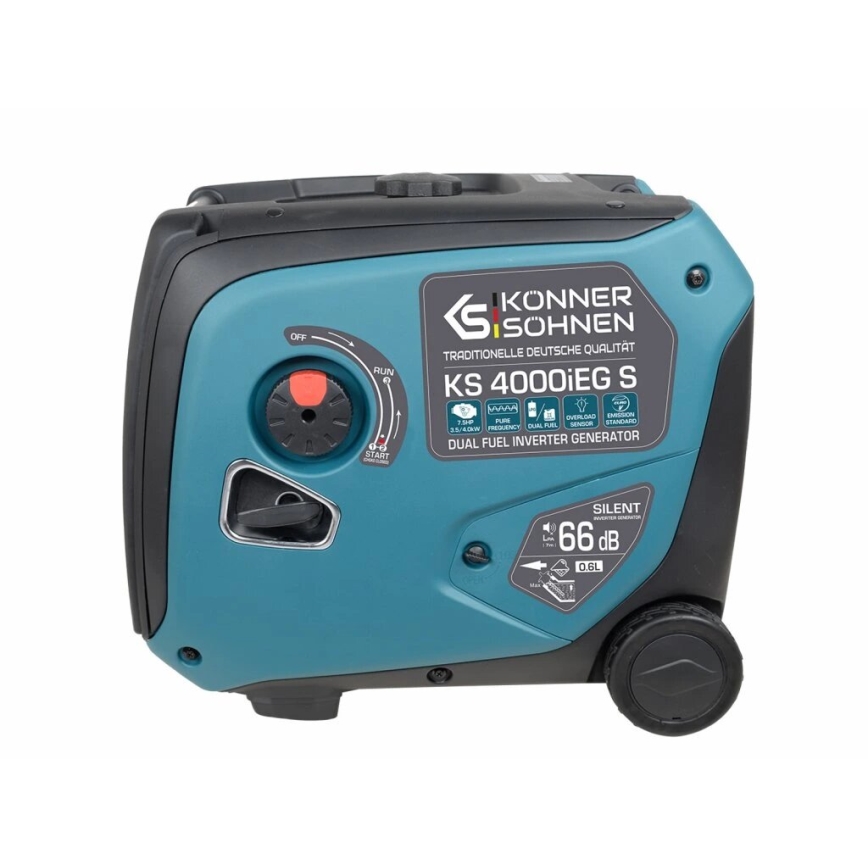 Könner & Söhnen 5106 - Gaasi ja bensiiniga töötav inverter elektrieneraator KS 4000iEG S 4000W