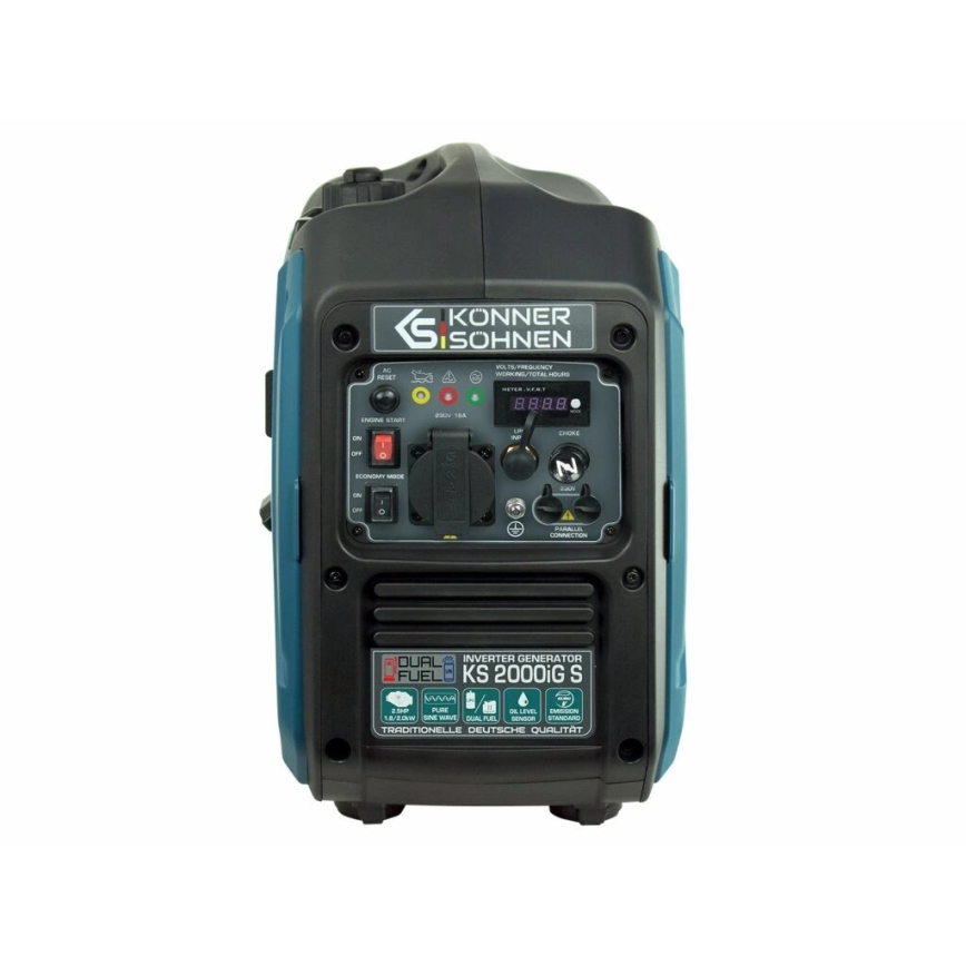 Könner & Söhnen KS7869 - Gaasi ja bensiiniga töötav inverter elektrigeneraator KS 2000iG S 2000W