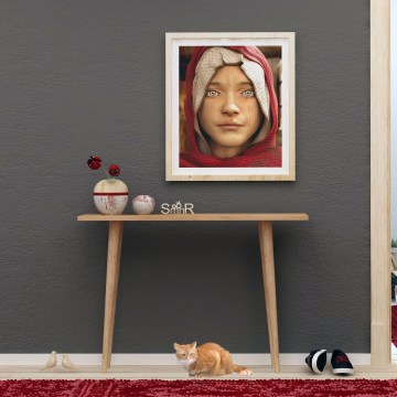 Konsoollaud DESIDERO 74x100 cm pruun