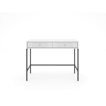 Konsoollaud LUE 104x50 cm valge/must