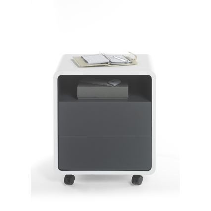 Kontorikapp TEO valge/antratsiit