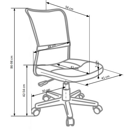 Kontoritool FANA, hall/must