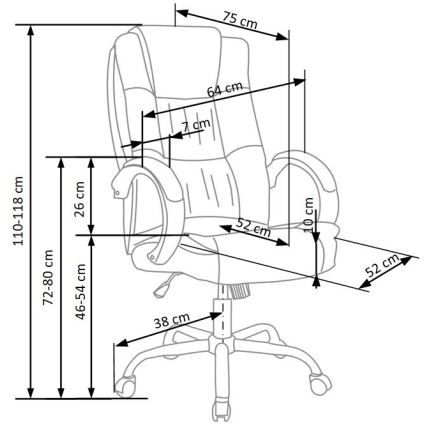 Kontoritool SELO pruun