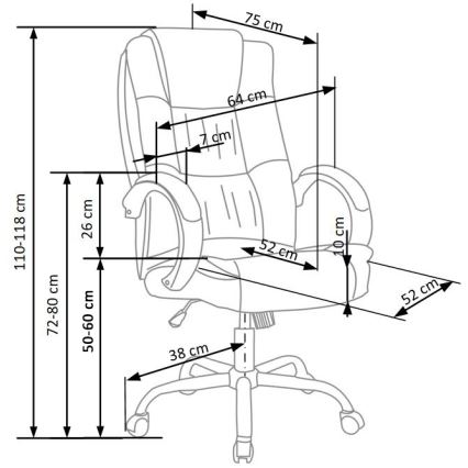 Kontoritool SELO tumehall