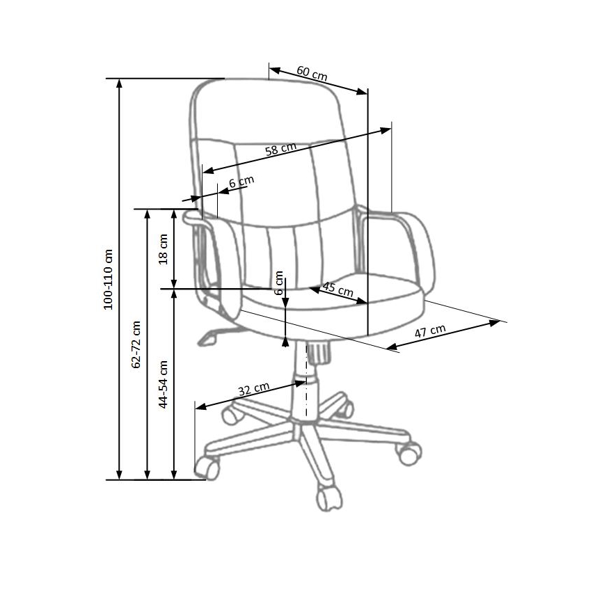 Kontoritool ZIRUQ pruun