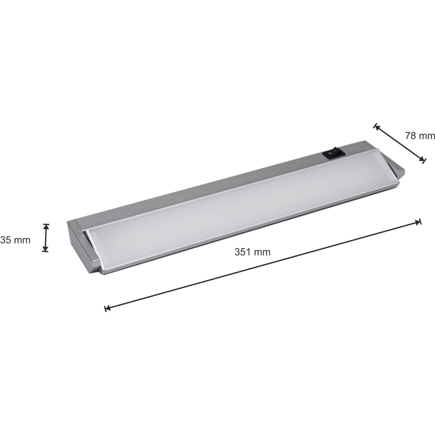 Köögikapialune LED valgusti LED/5W/230V hõbe