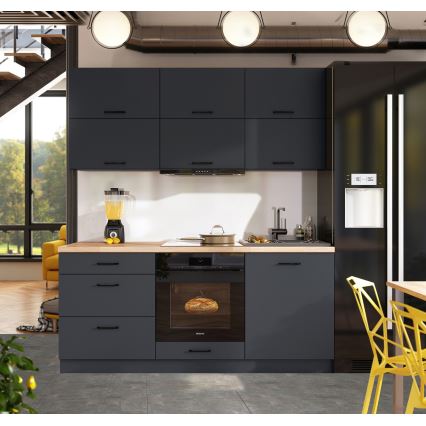 Köögikomplekt ELISE 180 cm, grafiit