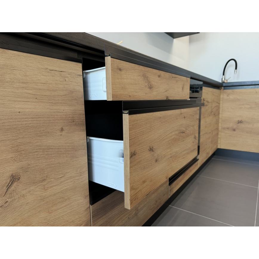 Köögikomplekt MARINA 240 cm, craft-tamm