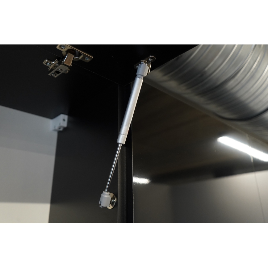 Köögikomplekt MARINA 240 cm craft-tamm/läikiv must