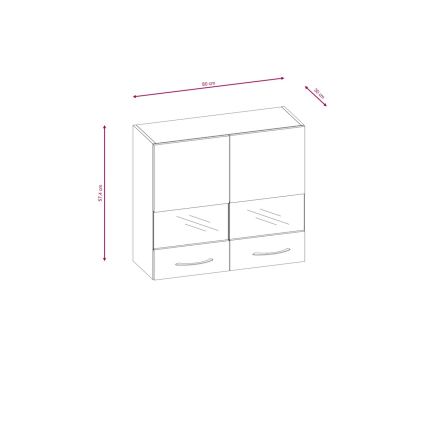 Köögikomplekt VALERIA 180 cm pruun/sonoma tamm