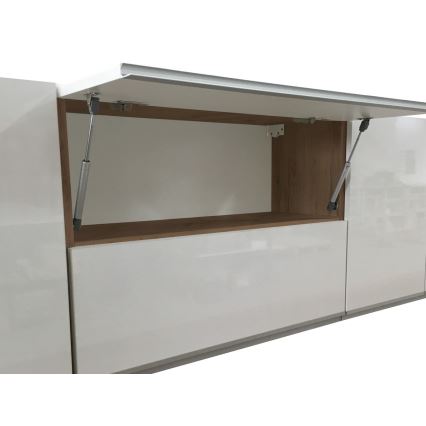 Köögimööbel MARINA 240 cm tamm craft/läikiv valge
