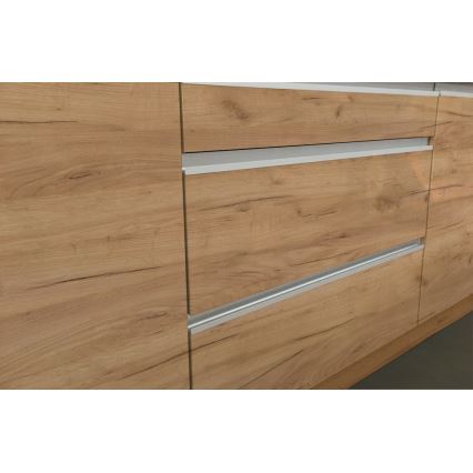 Köögimoodul MARINA 180 cm craft-tamm/läikiv valge