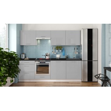 Köök CELESTE 240 cm läikivates hallides