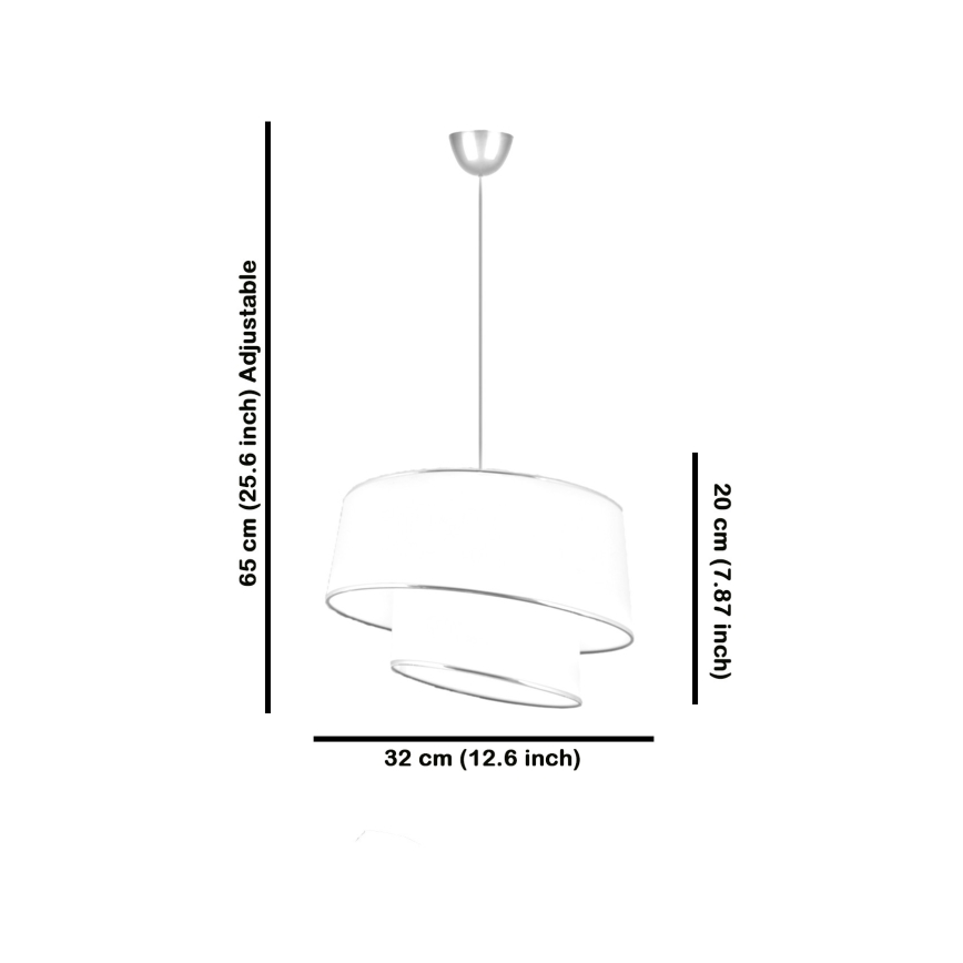 Kööstuv lamp BARETTE 1xE27/60W/230V beež/must